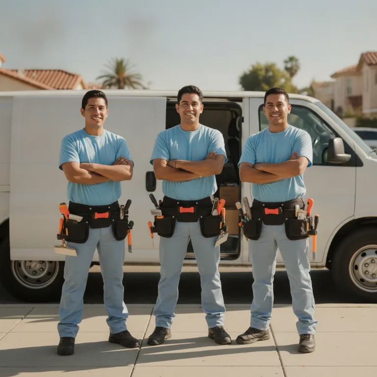 Ladrilhador equipe em Santa Luzia